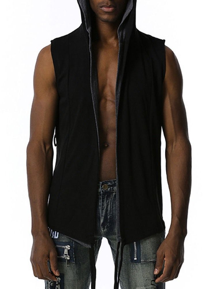 Cardigan Enkel Rett Hip Hop-Hettegensere For Menn