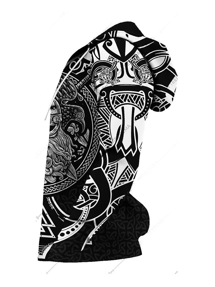 Print Cardigan Hette Hette Hettegensere For Menn