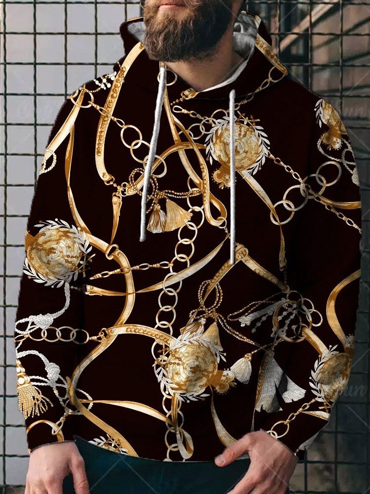 Print Pullover Fall Pullover Hettegensere