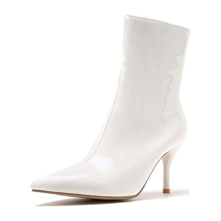 Vanlig Glidelås Stiletthæl Stiletthæl Dame Ankelstøvletter