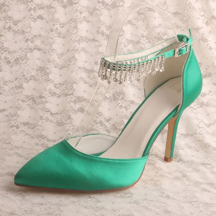Spenn Stiletthæl Spiss Tå Høy Hæl (5-8 Cm) Tynne Sko