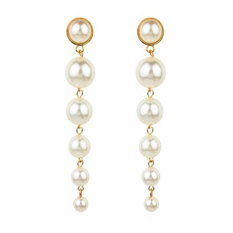 Alloy Pearl Water Drop Bursdag Øredobber