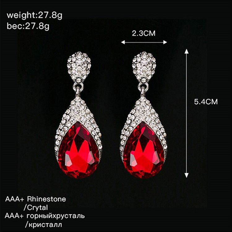Diamante Rhinestone Prom Øredobber