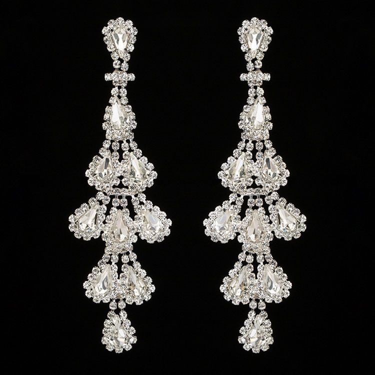 Rhinestone Søt Diamante Party Charm Øredobber