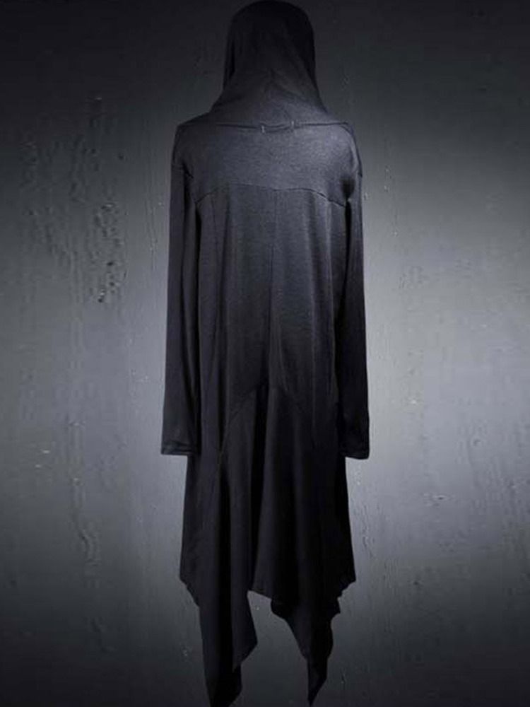 Vanlige Asymmetriske Mellomlange Gensere For Menn Casual Cardigan
