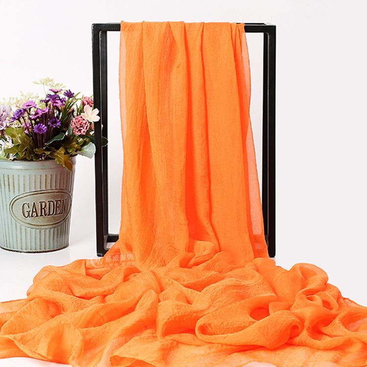 Chiffon Oransje Skjerf