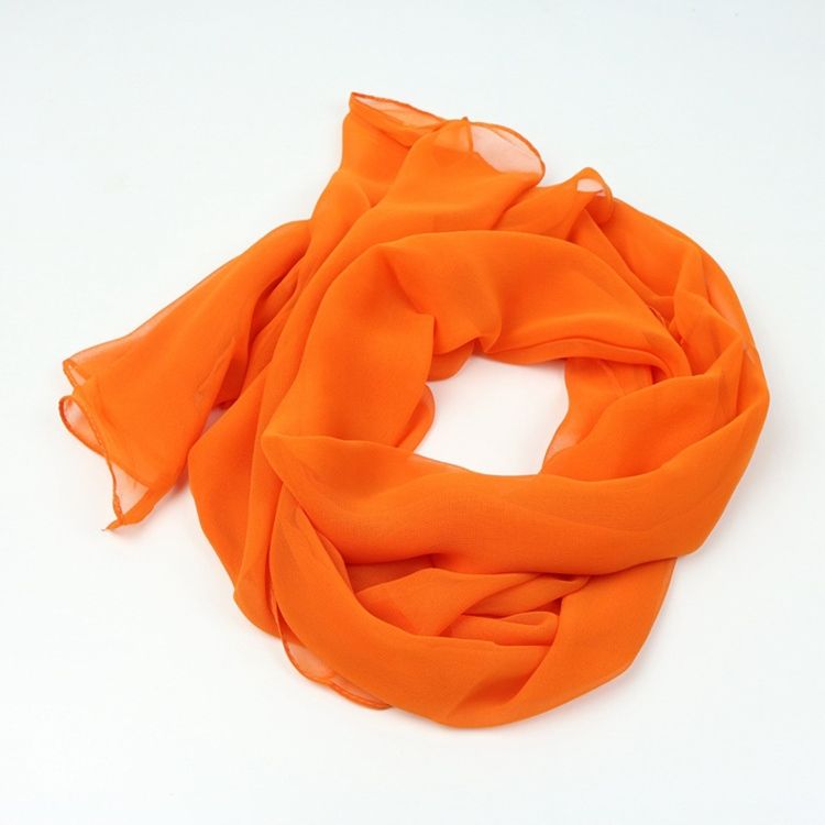 Koselig Georgette Pure Color All Match Skjerf