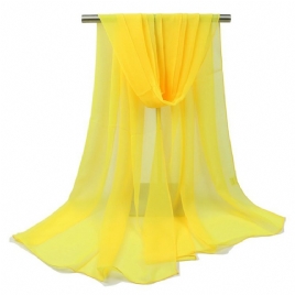 Koselig Georgette Pure Color All Match Skjerf