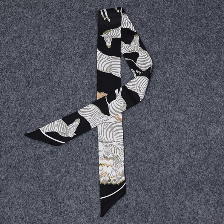 Zebra Silk Bag Skjerf For Dame
