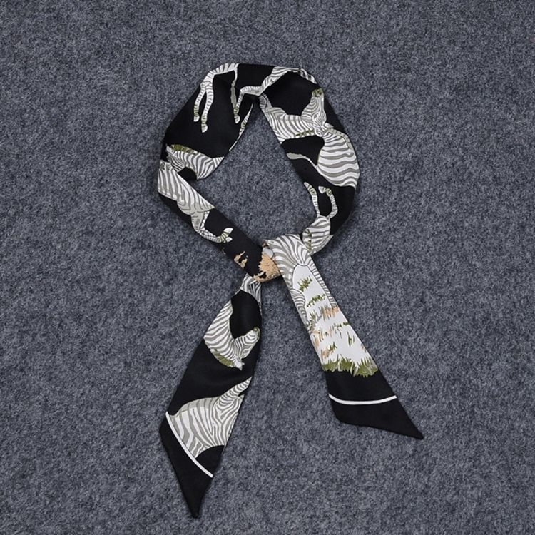 Zebra Silk Bag Skjerf For Dame