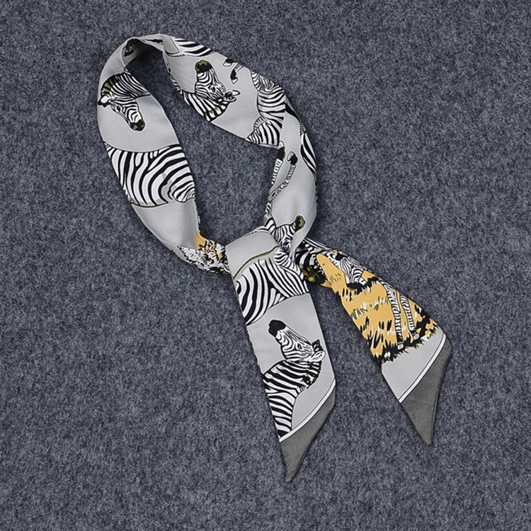 Zebra Silk Bag Skjerf For Dame