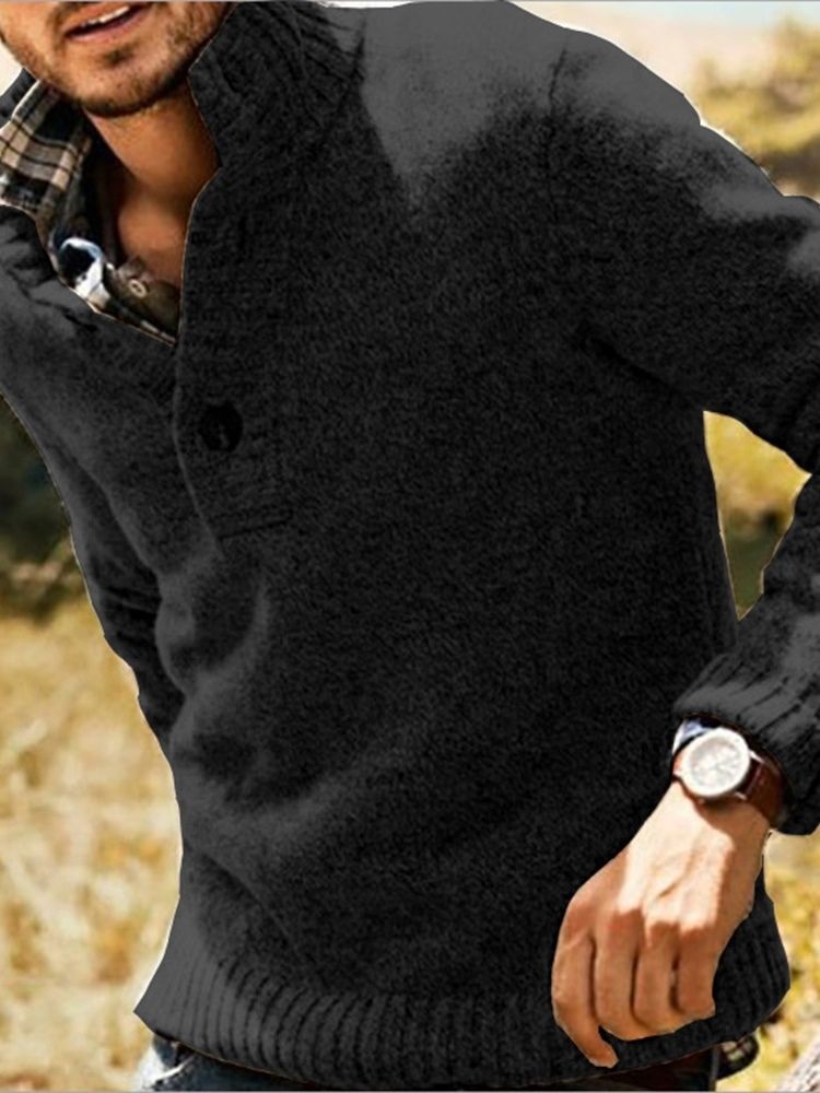 Dobbeltlags Standard Rutete Fall Slim Genser