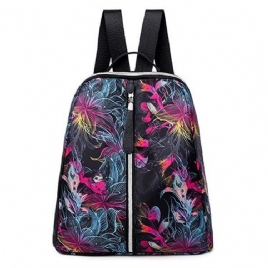 Fish Print Oxford Ryggsekk