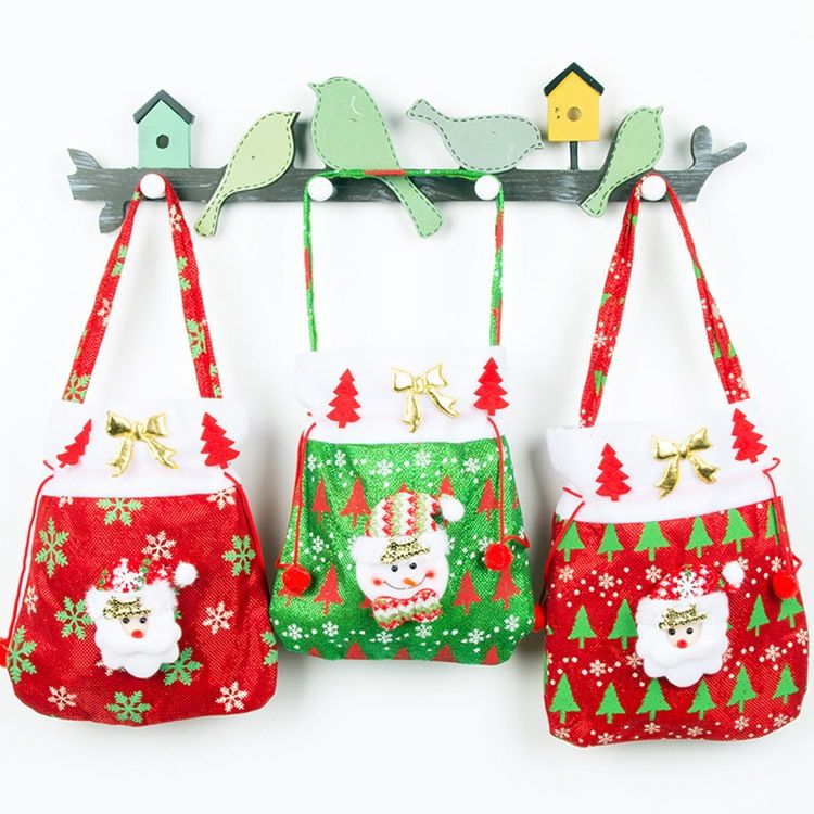 Christmas Cartoon Fat-Shaped Tote Bags Godteposer