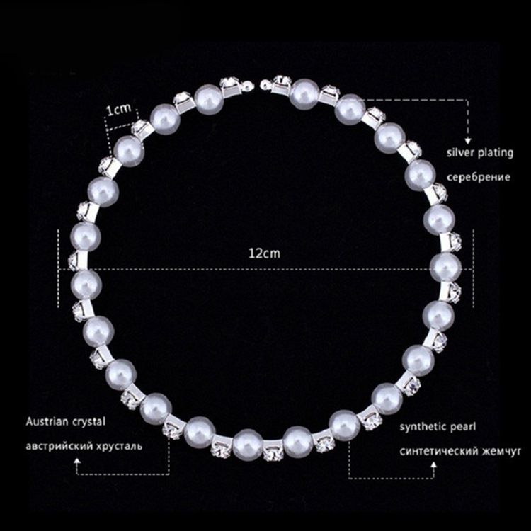 8 Mm Perle Bryllup Smykkesett