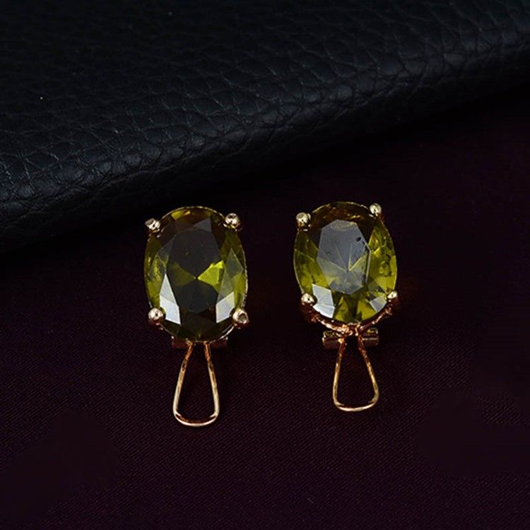 Grønn Safir Firedelt Smykkesett For Bryllup