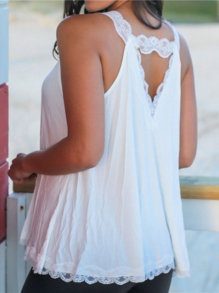 Blonde Polyester Standard Tank Top