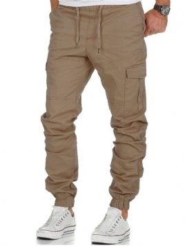 Cargo Bukser Ensfarget Tynn Blonde Bukser For Menn