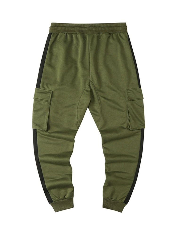 Lastebukser Blyantbukser Fargeblokk Patchwork Sport Herre Fritidsbukser