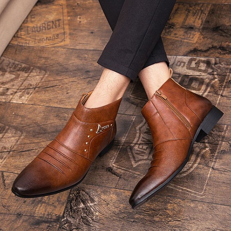 Color Block High-Cut Øvre Pu Herrestøvler