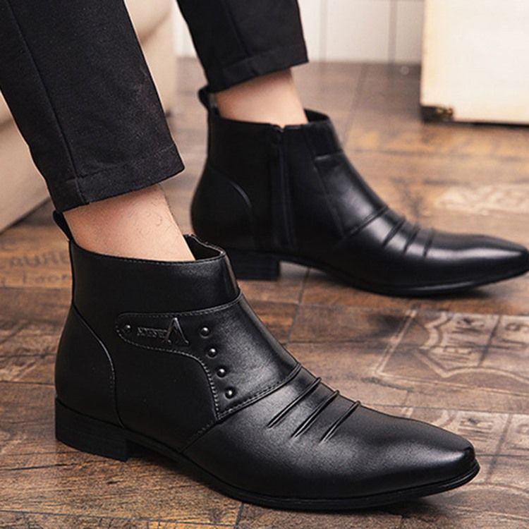 Color Block High-Cut Øvre Pu Herrestøvler