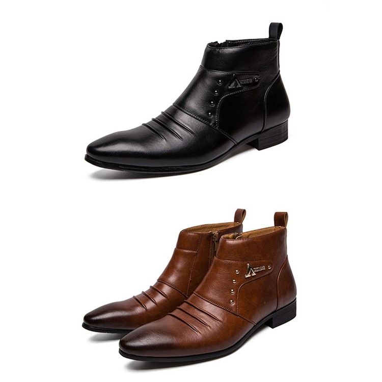 Color Block High-Cut Øvre Pu Herrestøvler