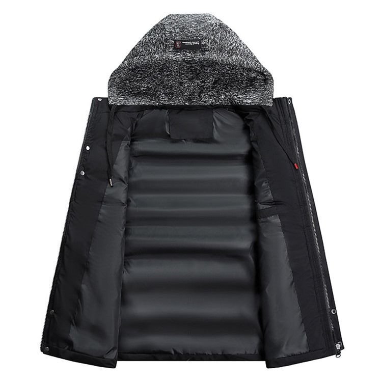 Colour Block Hooded Pocket Europeisk Glidelåsvest