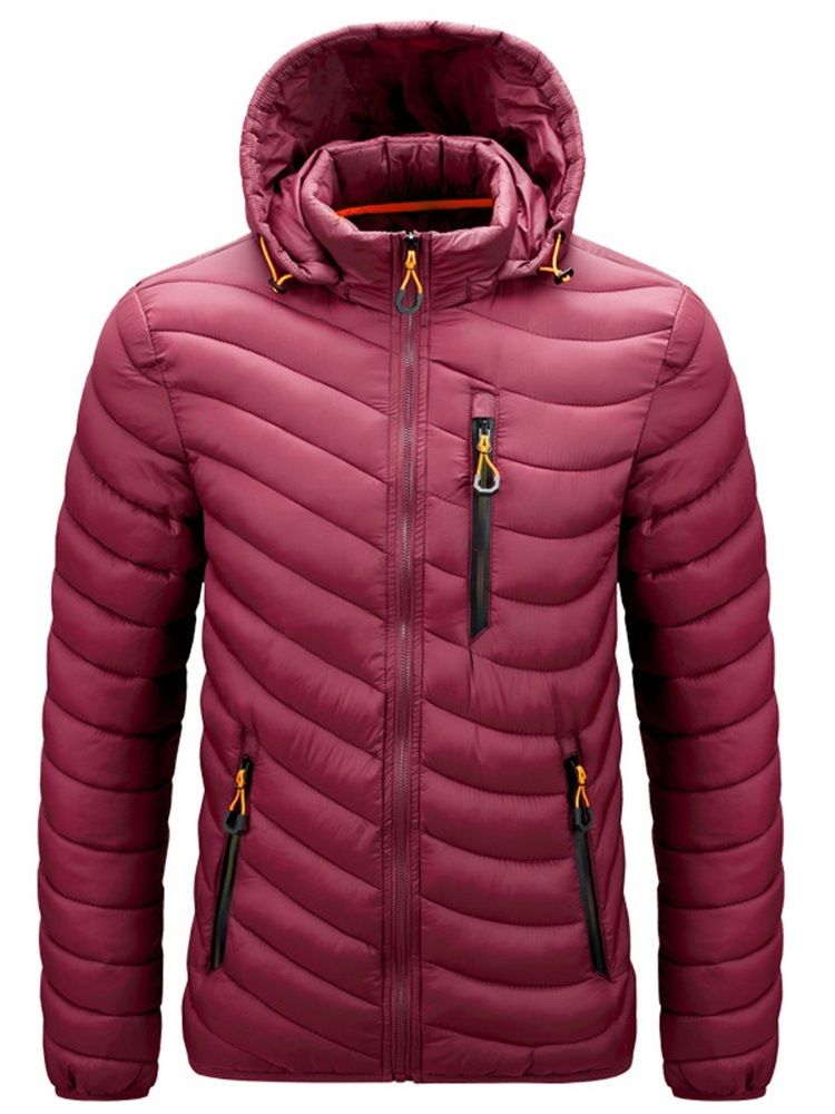 Glidelås Standard Hette Casual Glidelås Dunjakke