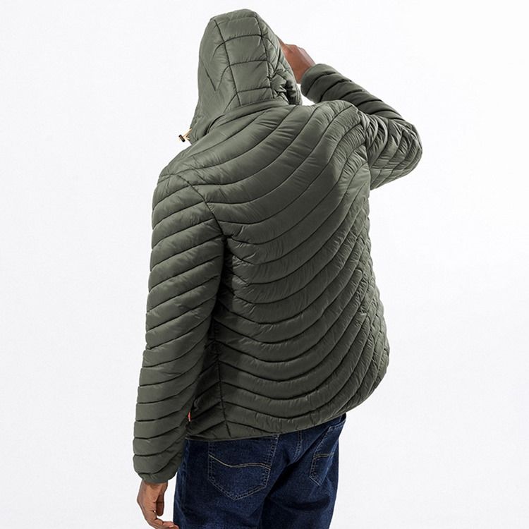 Standard Hette Casual Glidelås Dunjakke