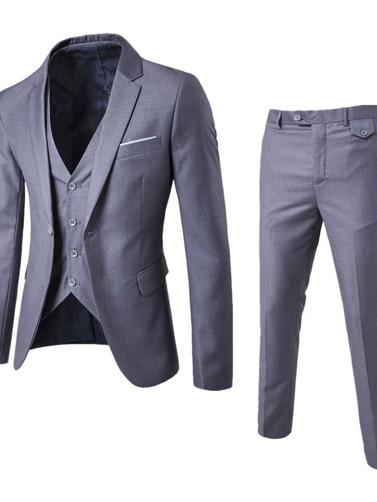 One Button Vest Ol Kjole Suit