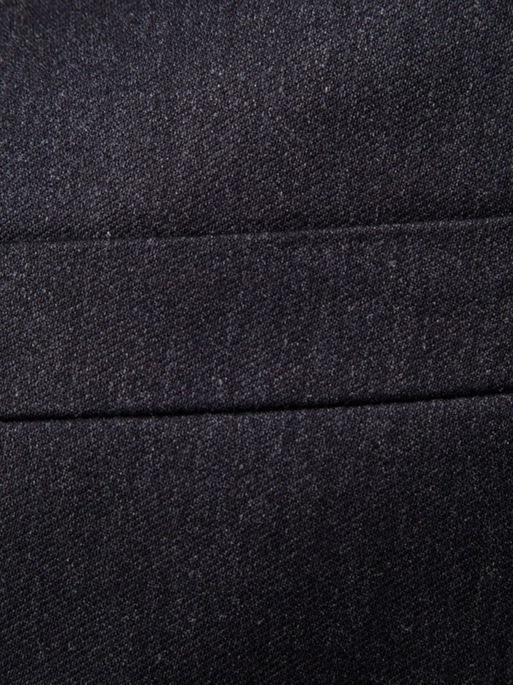 Vanlig Enkelt-Breasted Casual Dress