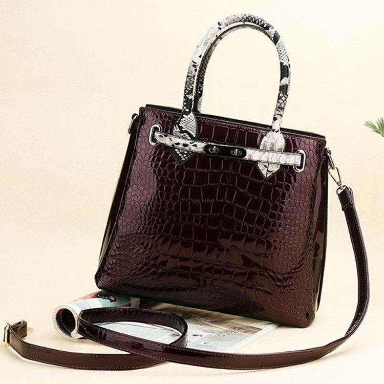 Alligator Thread Pu Firkantet Veske