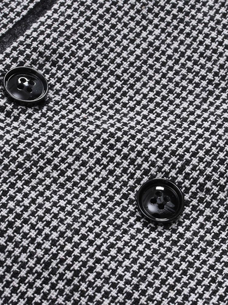 Button Color Block Fjær Dobbelt-Breasted Vest