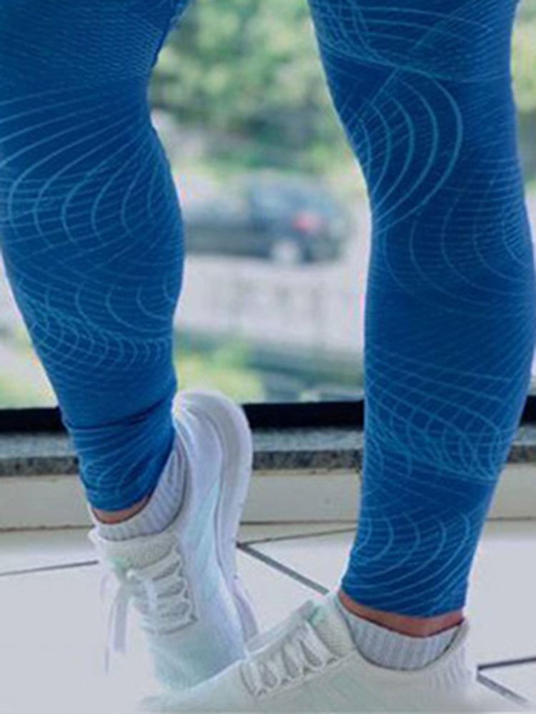 Dametrykk Høy Midje Full Lengde Fitness Yoga Leggings Høy Midje Tiktok Leggings