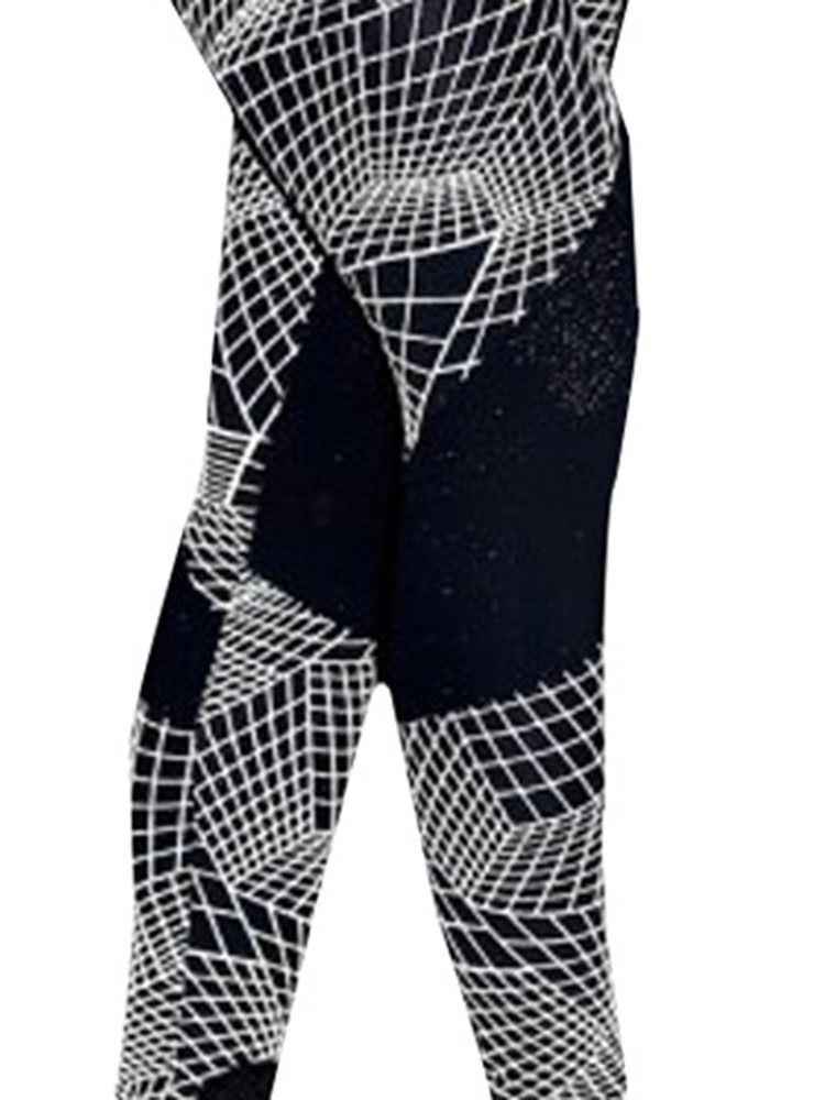 Pustende Geometriske Push Up Gym Sport Leggings Yogabukser Høy Midje Tiktok Leggings