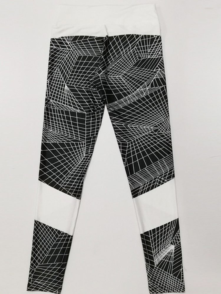 Pustende Geometriske Push Up Gym Sport Leggings Yogabukser Høy Midje Tiktok Leggings