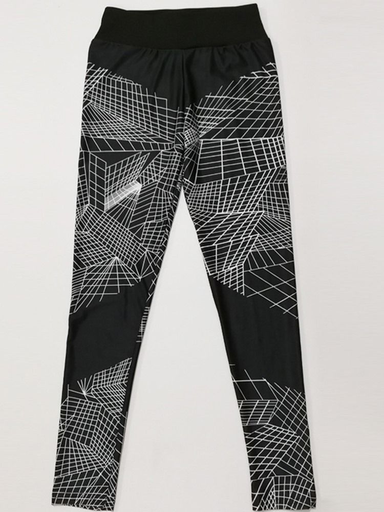 Pustende Geometriske Push Up Gym Sport Leggings Yogabukser Høy Midje Tiktok Leggings