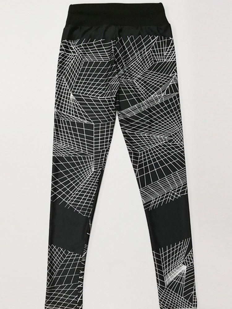 Pustende Geometriske Push Up Gym Sport Leggings Yogabukser Høy Midje Tiktok Leggings