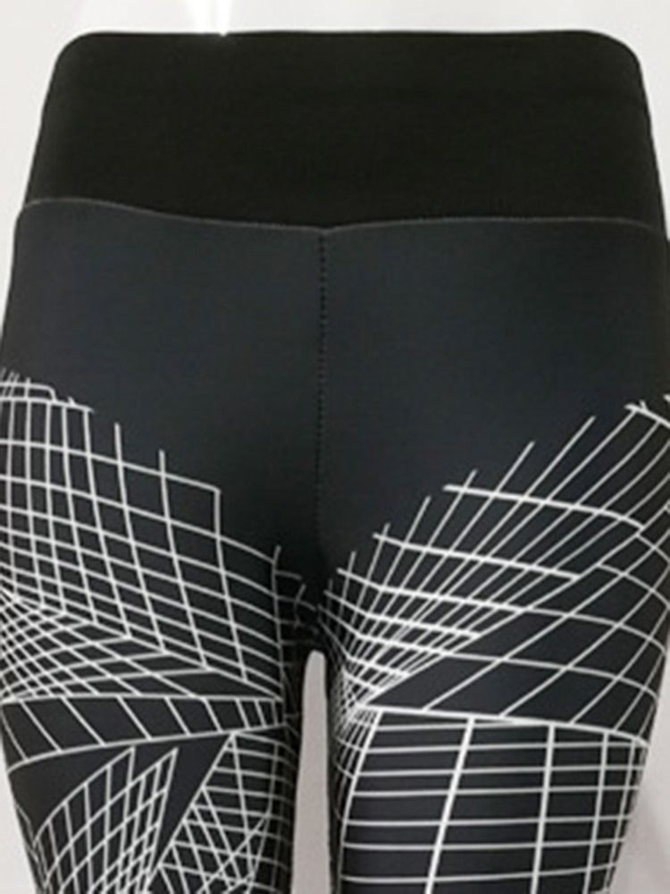 Pustende Geometriske Push Up Gym Sport Leggings Yogabukser Høy Midje Tiktok Leggings