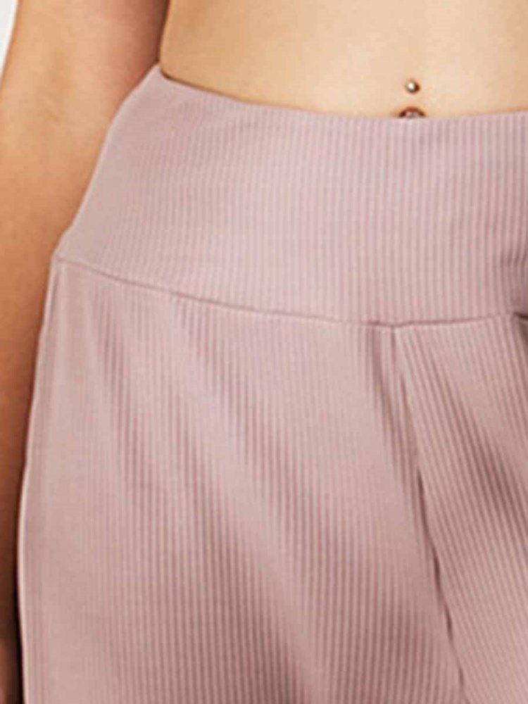 Solid Hurtigtørrende Yogabukse I Polyester